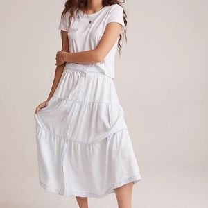 Bella Dahl Button Front Tiered Skirt